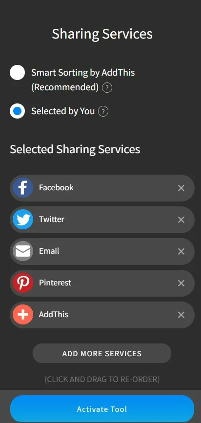 AddThis Sharing Service